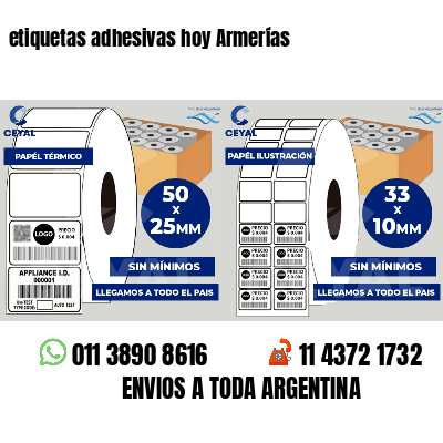 etiquetas adhesivas hoy Armerías