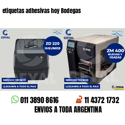 etiquetas adhesivas hoy Bodegas