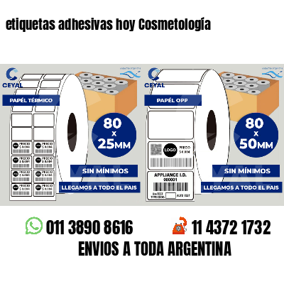 etiquetas adhesivas hoy Cosmetología