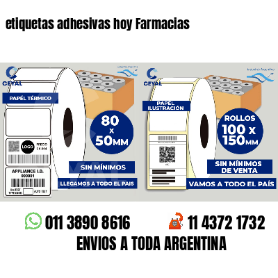 etiquetas adhesivas hoy Farmacias