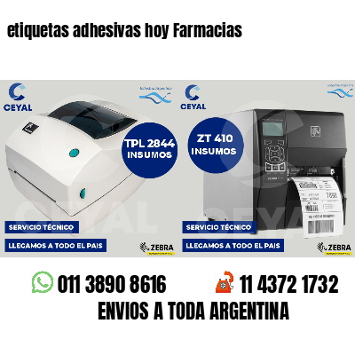 etiquetas adhesivas hoy Farmacias