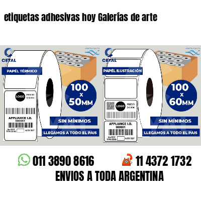 etiquetas adhesivas hoy Galerías de arte