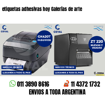 etiquetas adhesivas hoy Galerías de arte