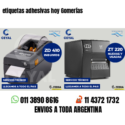 etiquetas adhesivas hoy Gomerías