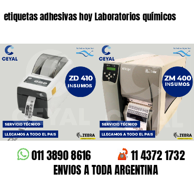 etiquetas adhesivas hoy Laboratorios químicos