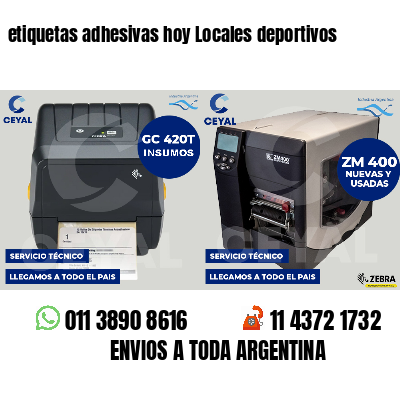 etiquetas adhesivas hoy Locales deportivos