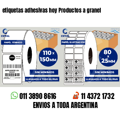etiquetas adhesivas hoy Productos a granel