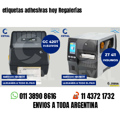 etiquetas adhesivas hoy Regalerías