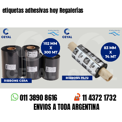 etiquetas adhesivas hoy Regalerías