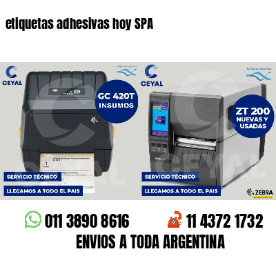 etiquetas adhesivas hoy SPA