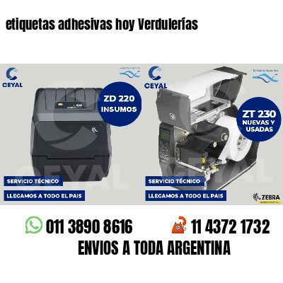 etiquetas adhesivas hoy Verdulerías