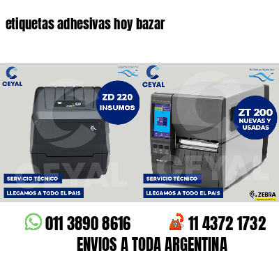 etiquetas adhesivas hoy bazar