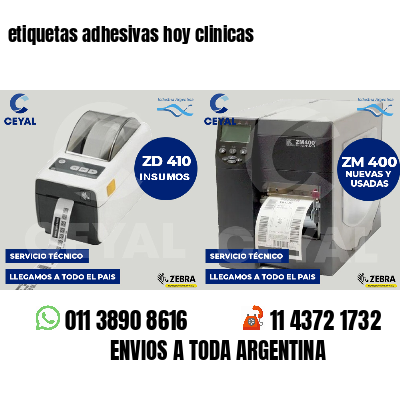 etiquetas adhesivas hoy clinicas
