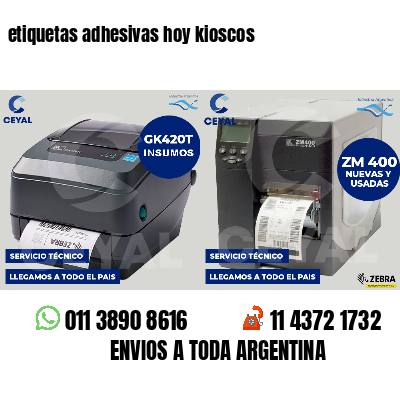 etiquetas adhesivas hoy kioscos