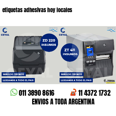 etiquetas adhesivas hoy locales
