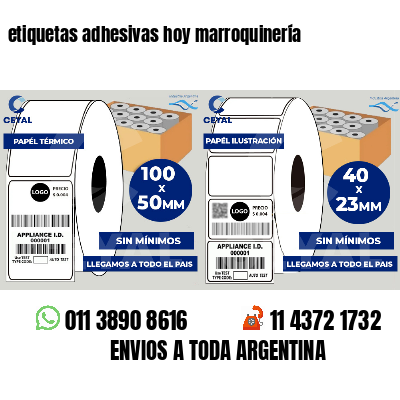 etiquetas adhesivas hoy marroquinería