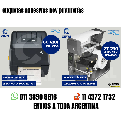 etiquetas adhesivas hoy pinturerías