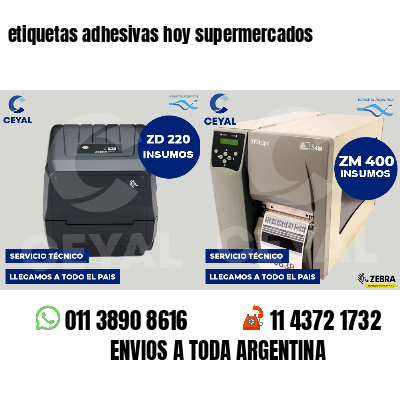 etiquetas adhesivas hoy supermercados