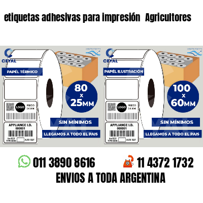 etiquetas adhesivas para impresión  Agricultores