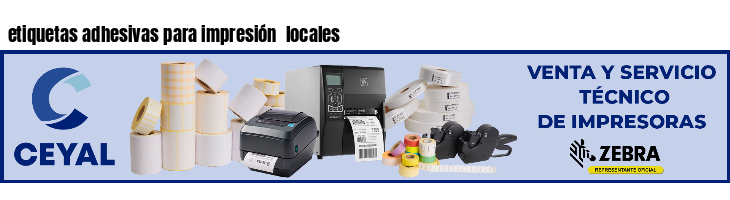 etiquetas adhesivas para impresión locales