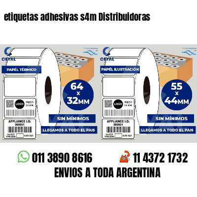 etiquetas adhesivas s4m Distribuidoras