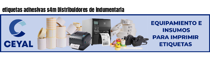 etiquetas adhesivas s4m Distribuidores de indumentaria