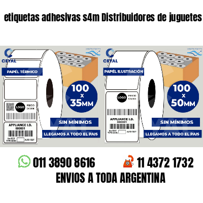 etiquetas adhesivas s4m Distribuidores de juguetes