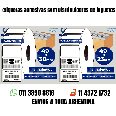 etiquetas adhesivas s4m Distribuidores de juguetes