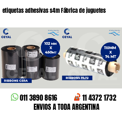 etiquetas adhesivas s4m Fábrica de juguetes