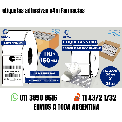 etiquetas adhesivas s4m Farmacias