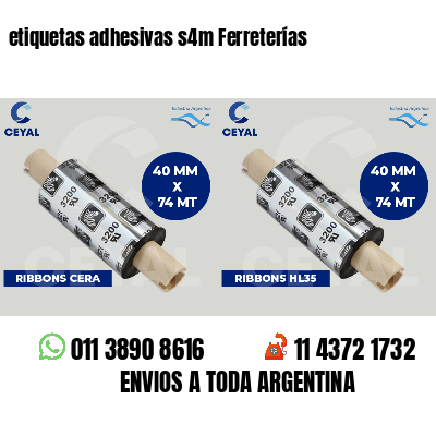 etiquetas adhesivas s4m Ferreterías