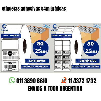 etiquetas adhesivas s4m Gráficas