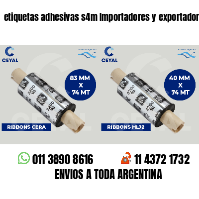 etiquetas adhesivas s4m Importadores y exportadores