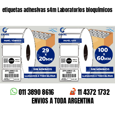 etiquetas adhesivas s4m Laboratorios bioquímicos