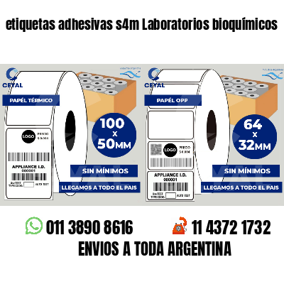 etiquetas adhesivas s4m Laboratorios bioquímicos