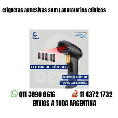 etiquetas adhesivas s4m Laboratorios clínicos