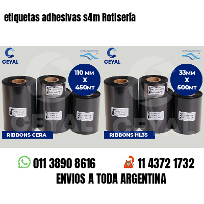 etiquetas adhesivas s4m Rotisería