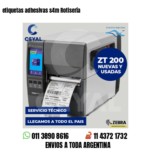 etiquetas adhesivas s4m Rotisería