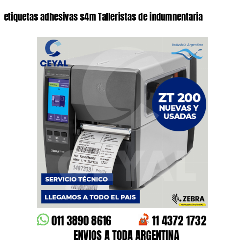 etiquetas adhesivas s4m Talleristas de indumnentaria
