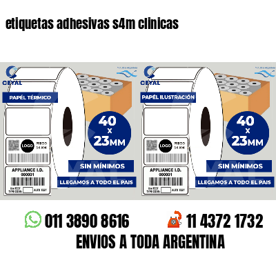 etiquetas adhesivas s4m clinicas