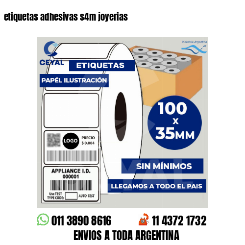 etiquetas adhesivas s4m joyerias