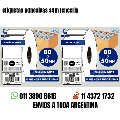 etiquetas adhesivas s4m lenceria