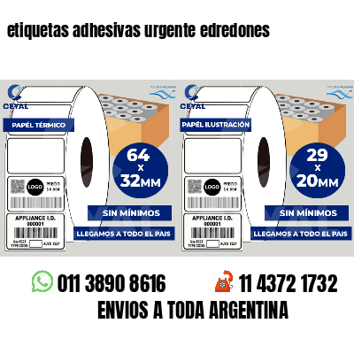 etiquetas adhesivas urgente edredones