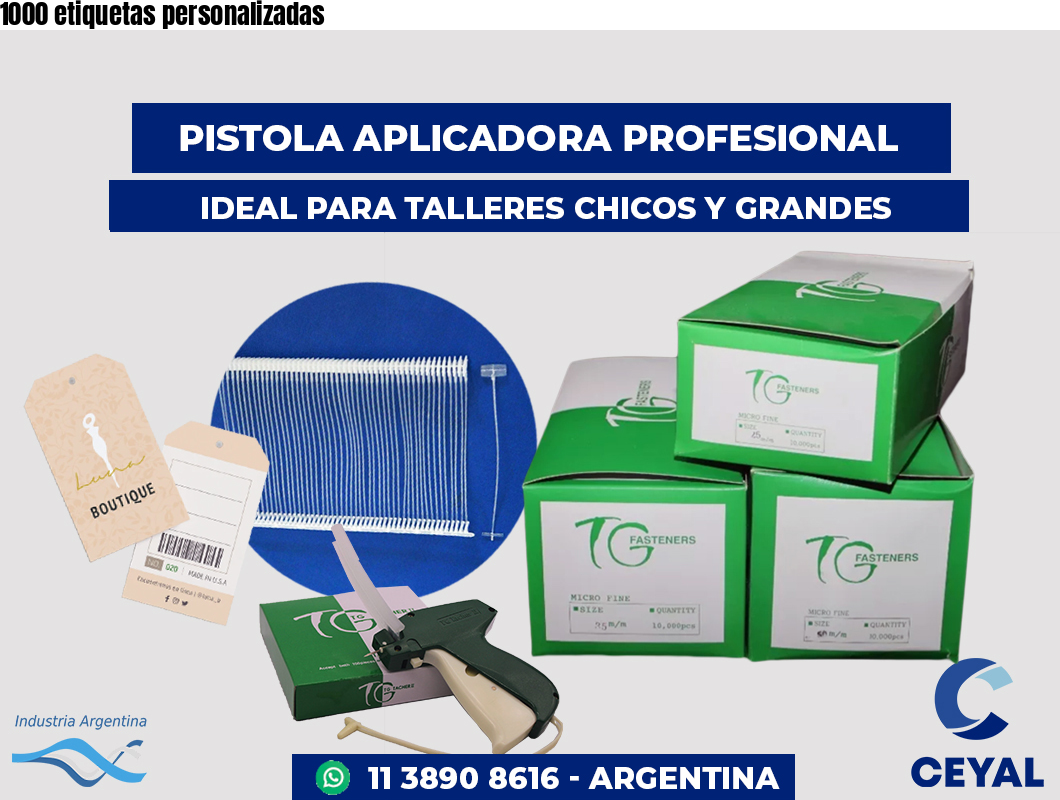 1000 etiquetas personalizadas