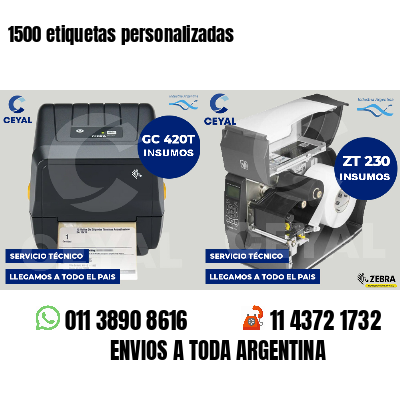 1500 etiquetas personalizadas