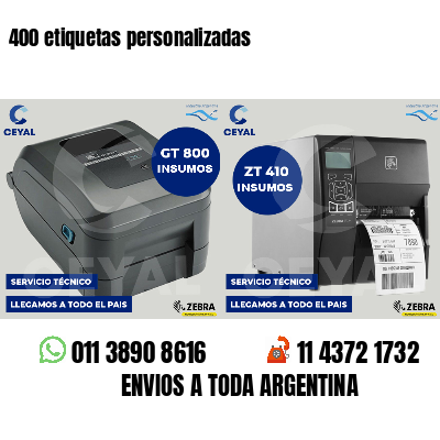 400 etiquetas personalizadas