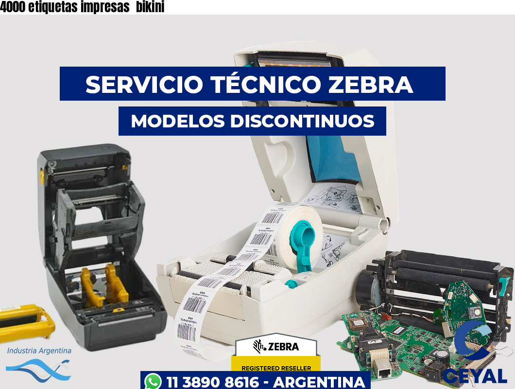 4000 etiquetas impresas  bikini