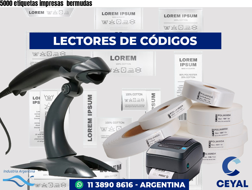 5000 etiquetas impresas bermudas