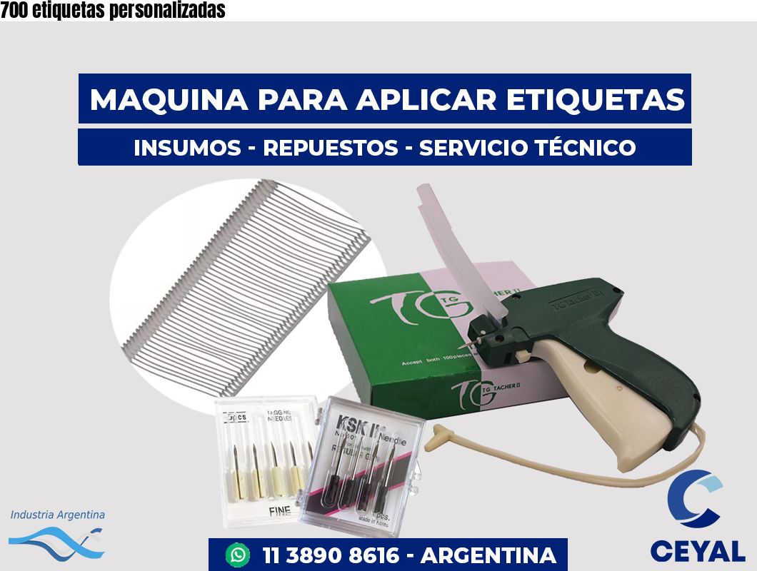 700 etiquetas personalizadas