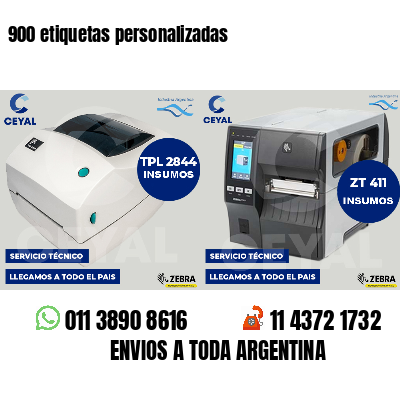 900 etiquetas personalizadas